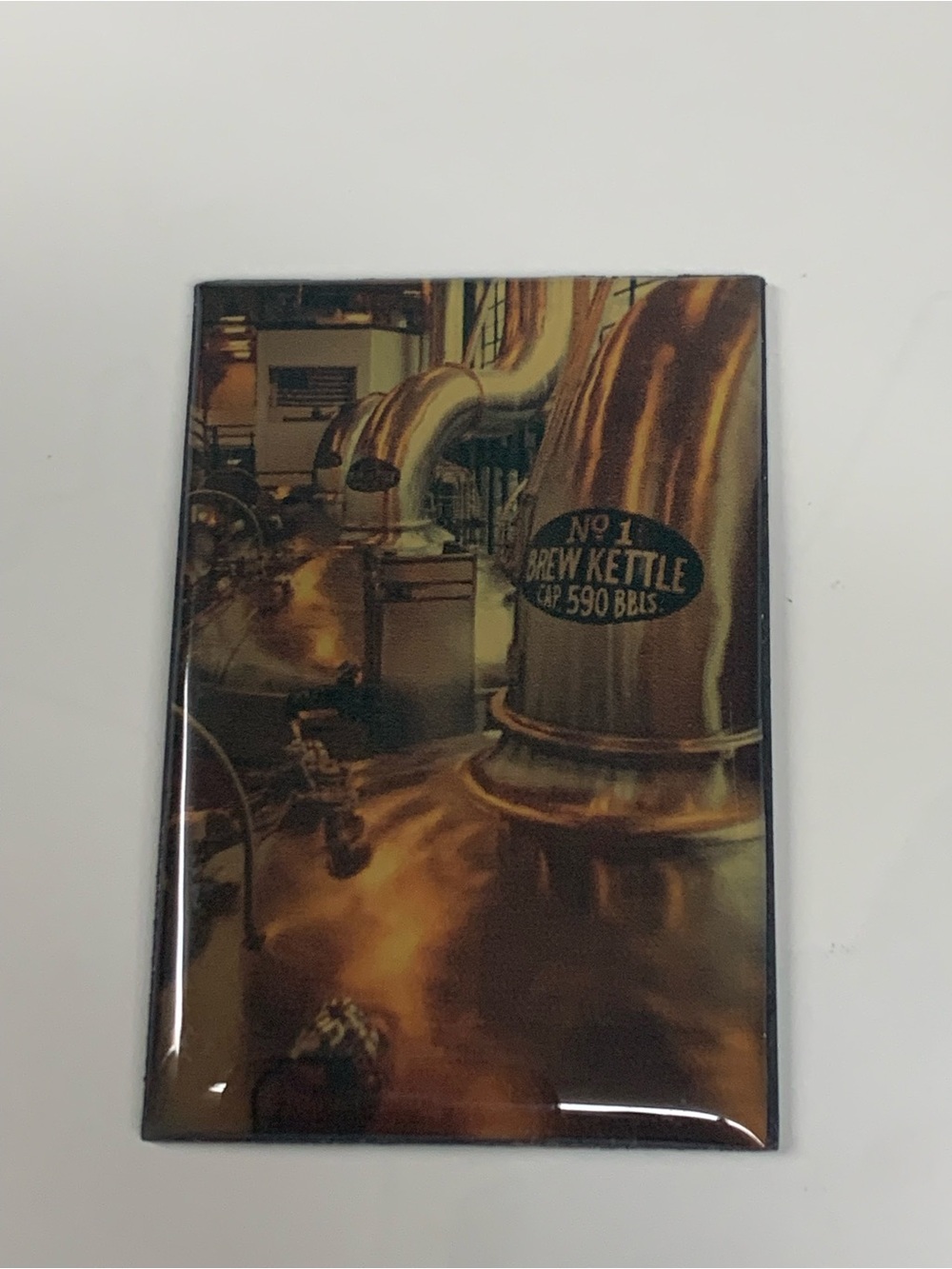 MILLER LITE 2" x 3" POSTER FRIDGE MAGNET (Milwaukee Copper Brew Kettles)